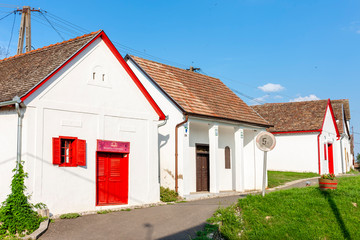 Fototapeta na wymiar wine cellars in Villánykövesd, Hungary