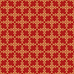 Red-brown Wallpaper with a geometric pattern of vector graphics