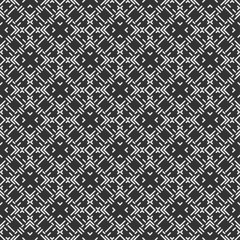 Dark seamless Wallpaper with a white geometric pattern on a black background, vector image