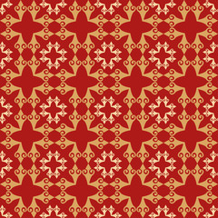 Fototapeta premium Stylish brown background Wallpaper with geometric pattern vector image
