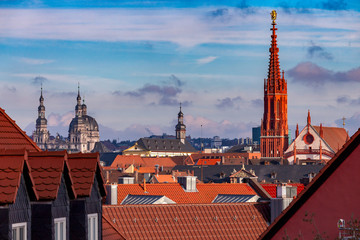 Wurzburg. Aerial city view.