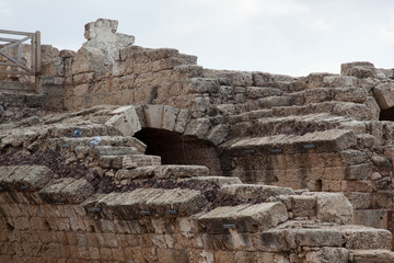 Roman Ruins in Caesarea Israel