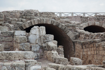 Fototapeta na wymiar Roman Ruins from Caesarea Israel