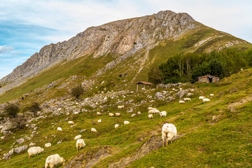 The beautiful top of Mount Txindoki in Guipuzcoa. Basque Country