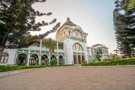 Beautiful railway station built be Portuguese in Maputo, Mozambique