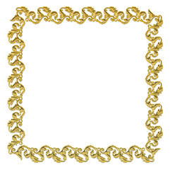 vintage background with golden frame
