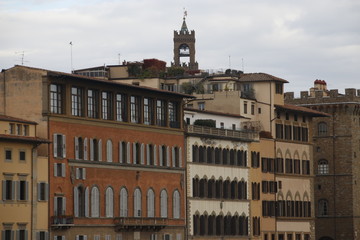 Fototapeta na wymiar Architectonic heritage in the old town of Florence