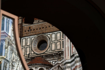 Architectonic heritage in the old town of Florence