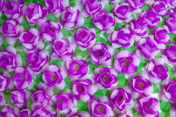 Obraz na płótnie Canvas Artificial flower abtrack background.Flower texture background