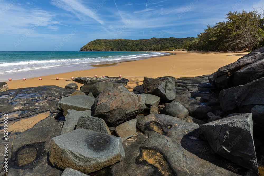 Wall mural the beach of the island con dao in vietnam