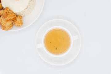 Buttermilk isolated with white background.