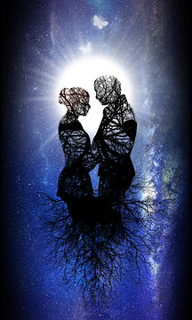 Eternal Love silhouette art