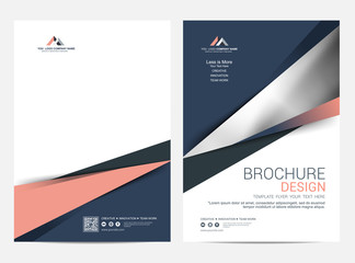 Brochure or flyer layout template, annual report cover design background