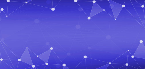 Technology web communication blue concept banner