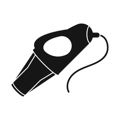 Vector illustration of hairdryer and dryer sign. Graphic of hairdryer and automobile stock symbol for web.