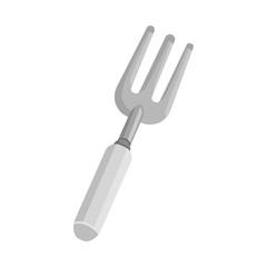 Vector design of pitchfork and fork symbol. Web element of pitchfork and agricultural vector icon for stock.