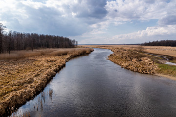 Rzeka Biebrza w Dolistowie, Biebrzański Park Narodowy, Podlasie, Polska © podlaski49