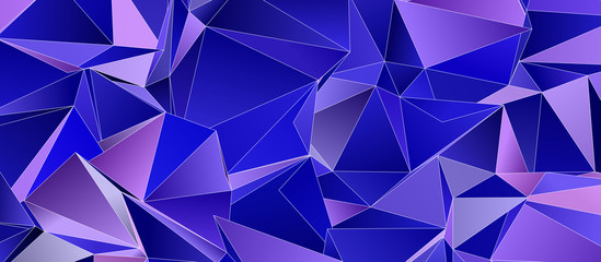 Obraz premium Abstract Low-Poly background. triangulated texture. Design 3d. Polygonal geometrical pattern. Triangular modern style