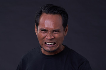 Fototapeta premium Asian Man with Variety Face