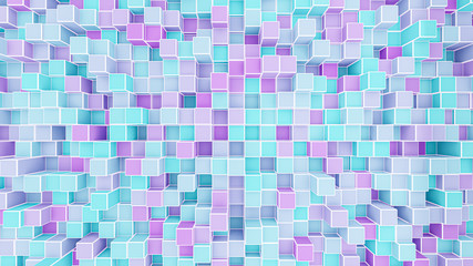 Abstract 3d rendering   CubesSeamless Background.