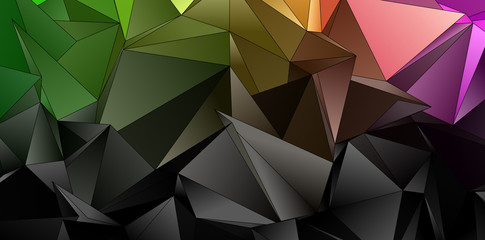 Obraz premium Abstract Low-Poly background. triangulated texture. Design 3d. Polygonal geometrical pattern. Triangular modern style