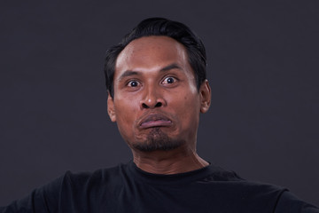 Obraz premium Asian Man with Variety Face