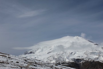 Cloud over the top of Elbrus