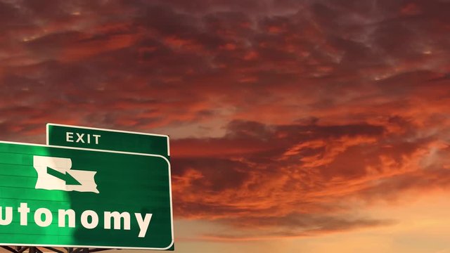 Street Sign the Way to Autonomy