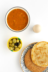 Traditional typical homemade Ramadan food