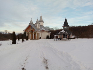 church in winter