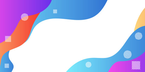  Modern fresh liquid abstract background. Blue purple fluid vector banner template for social media, web sites. Wavy shapes. Vector illustration design for presentation, banner, cover, web, and flyer