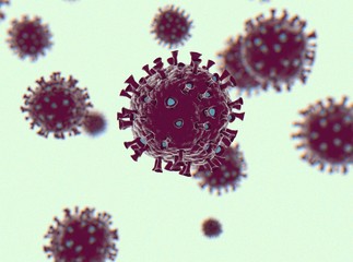 Illustration of novel coronavirus - Microbiology And Virology Concept