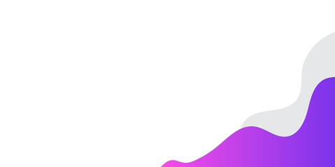 Simple purple flat background. flat purple gradation. Purple wavy curve presentation background