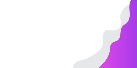 Simple purple flat background. flat purple gradation. Purple wavy curve presentation background