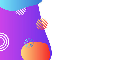 Abstract gradient blue purple pinkg tosca blur free form wave liquid circle frame shapes color gradient abstract presentation background with copy space.