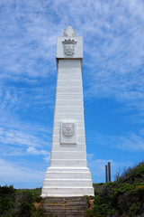Diaz Cross, Cape Point, South Africa- 10 December 2019: The Diaz cross at Cape Point near Cape Town...