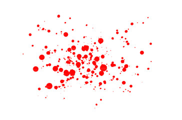Red watercolor drops brush background