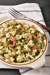 Bowl of cauliflower salad