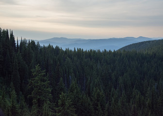 Springtime Sunset in the Mountains