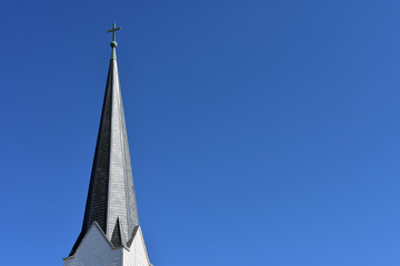 church steeple with cross