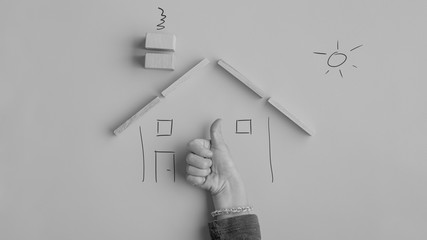 Conceptual image of child safety and security
