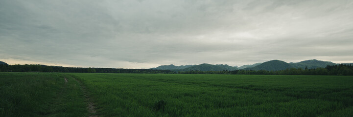 Beautiful landscape panoramic image