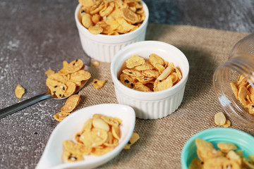 Granola cereal healthy food organic in breakfast, vegetarian delicious dieting food berry and snack fruit