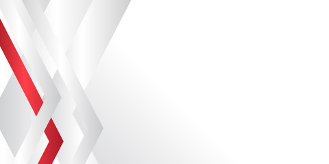 Abstract technology geometric red silver white color shiny arrow speed light motion background.