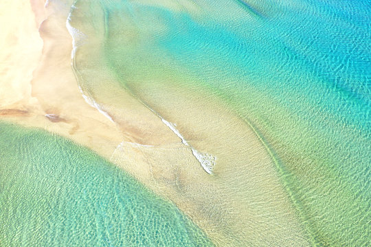 Sandstrand in der Lagune
