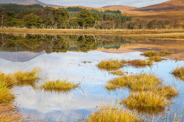 Reflections in Loch Tulla, Scottish Highlands