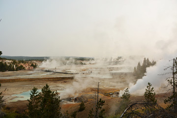 Busy Mother Nature - Gaysers in the Yellowstone National Park