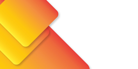 White orange abstract square line presentation background. 