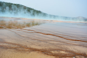 Hot Lake in the Yellowstone National Park