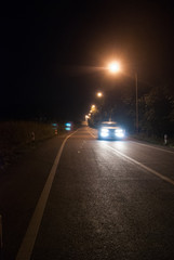 Fototapeta na wymiar Makhamkhu Road In night